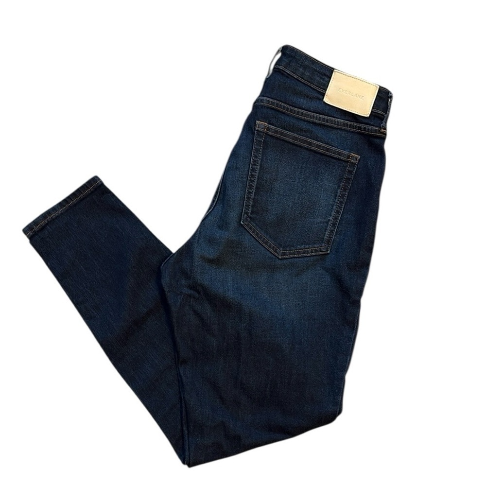 Everlane Skinny Jeans Curvy High Rise Dark Wash Blue Size 30